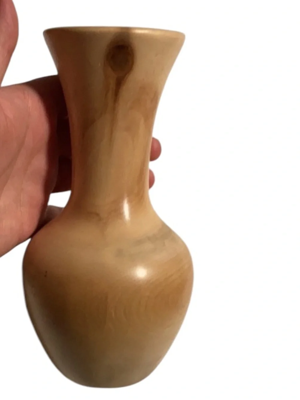 Spinning Aspen Studios Handcrafted Light Wood Art Vase - Artist Bill Elkins